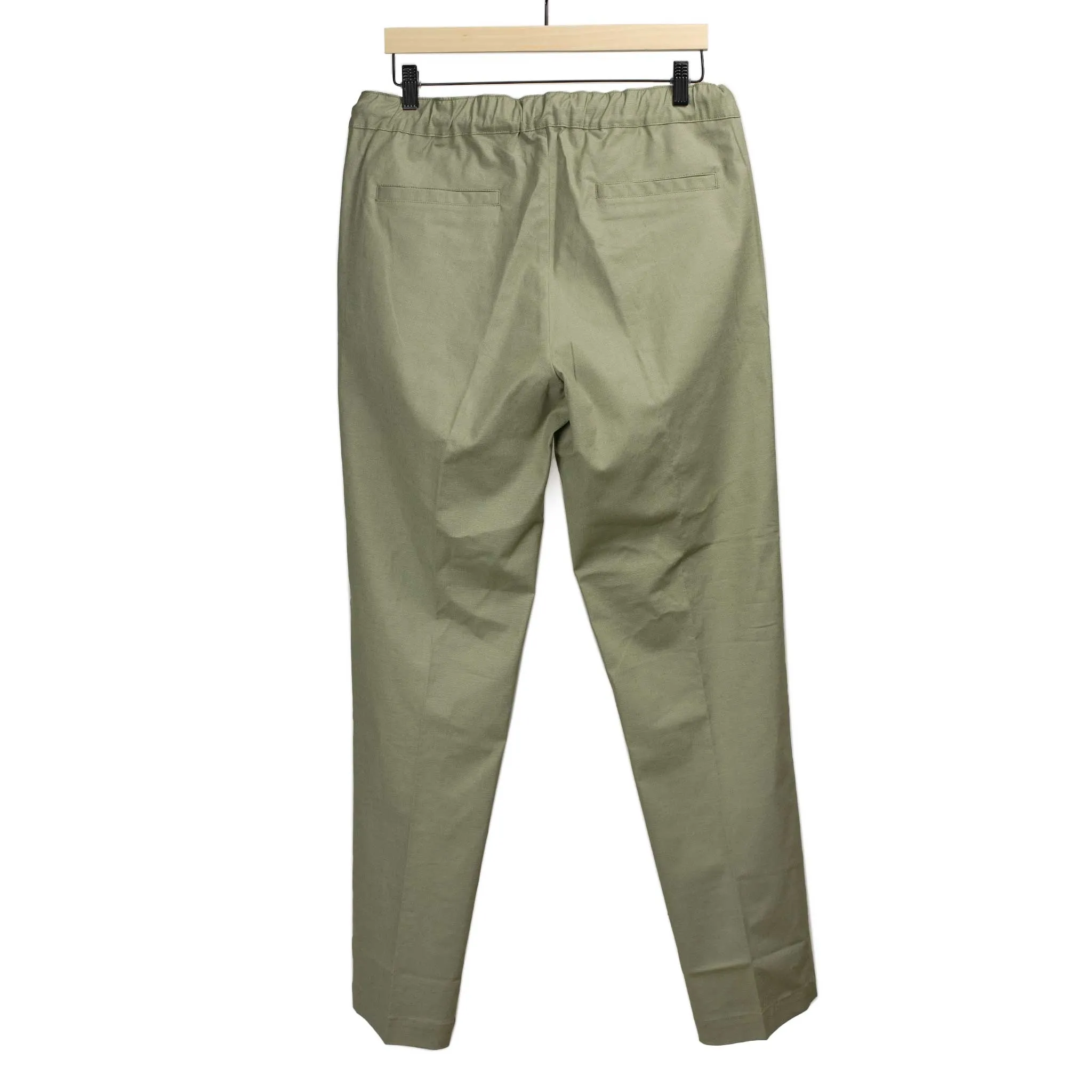 Aaustralia drawstring easy pants in sage green linen cotton