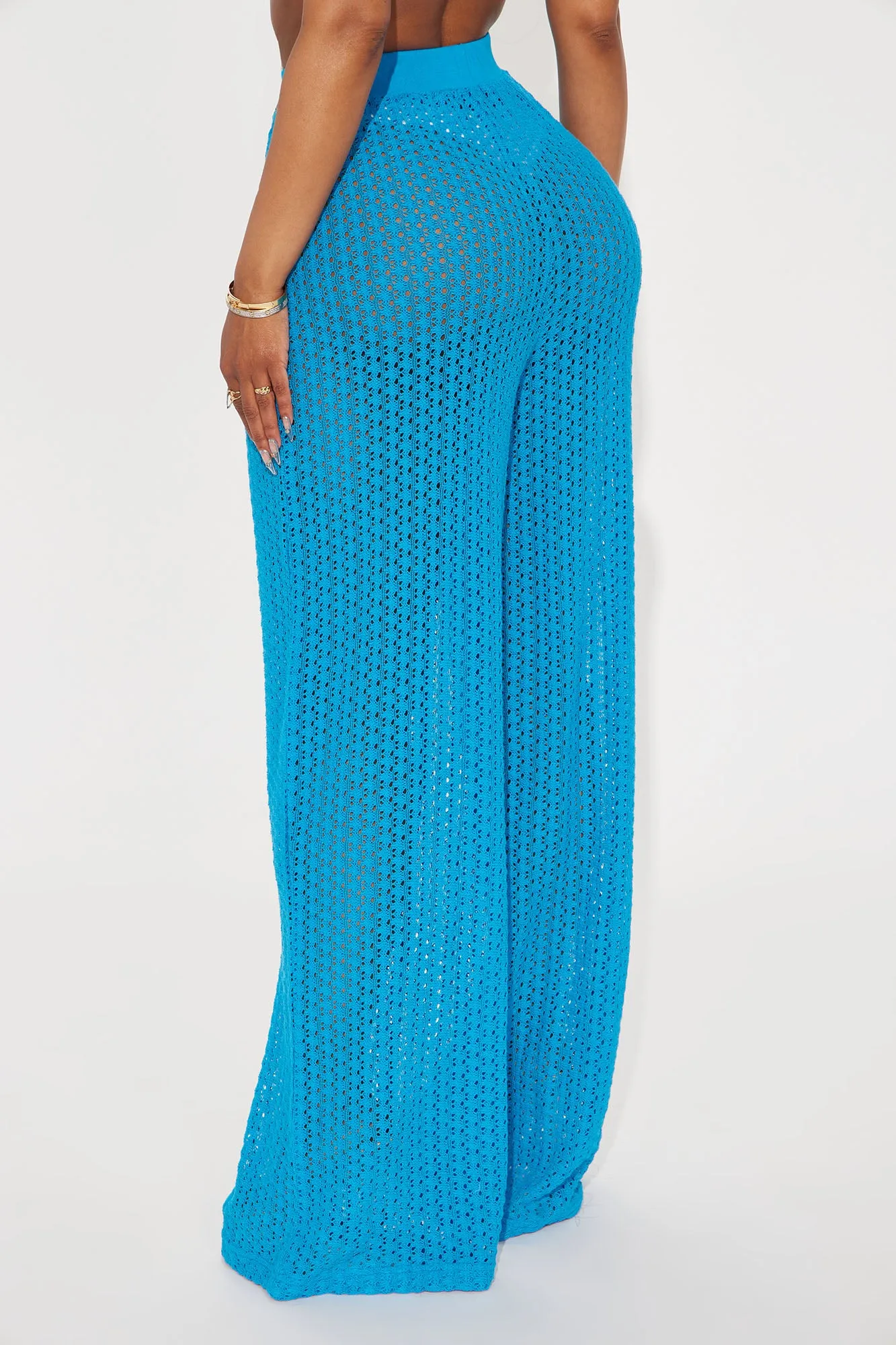 Abby Swim Cover Up Pants - Blue