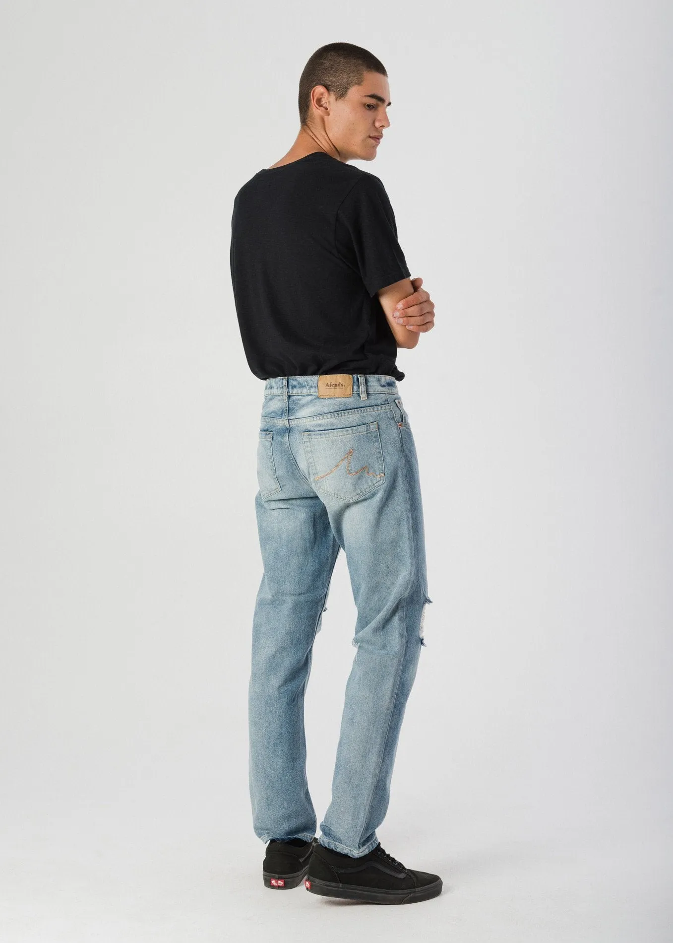 Afends Mens Deadbeat Lemmy - Slim Fit Denim