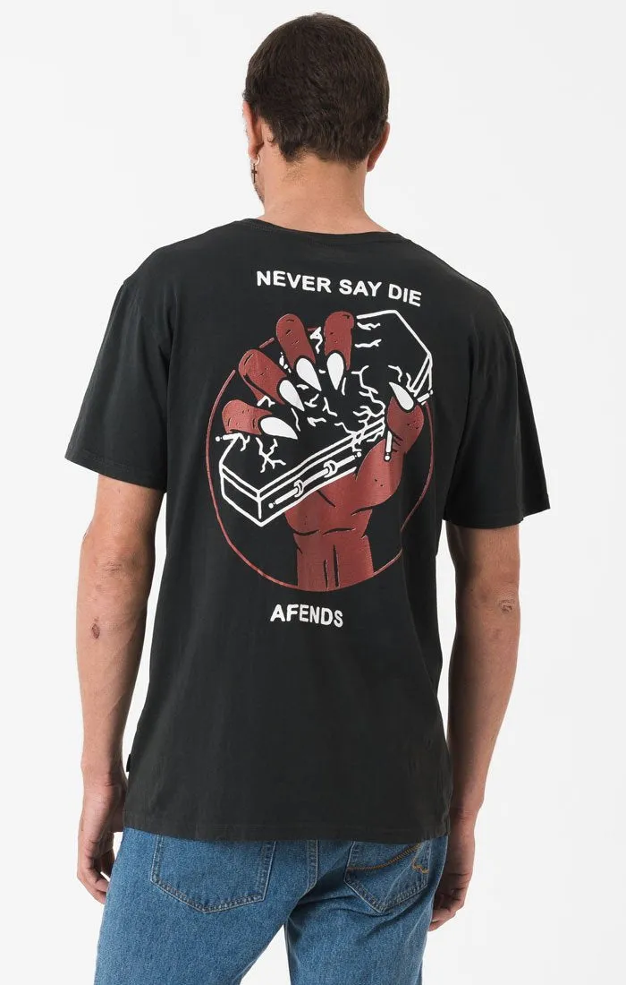 Afends Mens Never Say Die - Standard Fit Tee