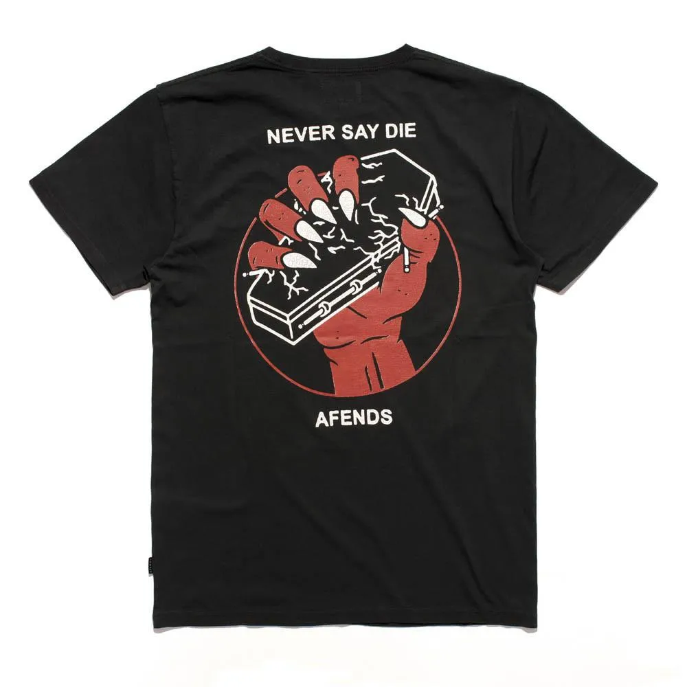 Afends Mens Never Say Die - Standard Fit Tee