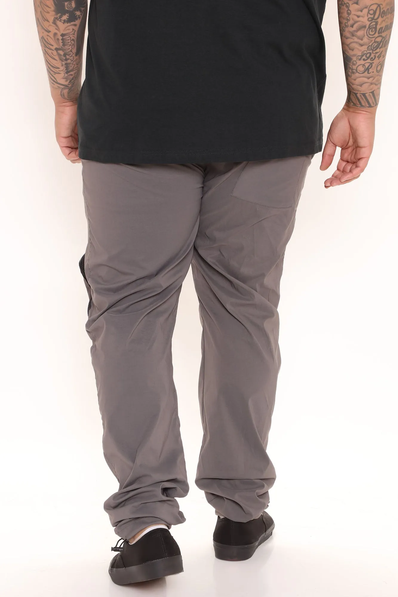 All Around Zipper Cargo Pants - Grey