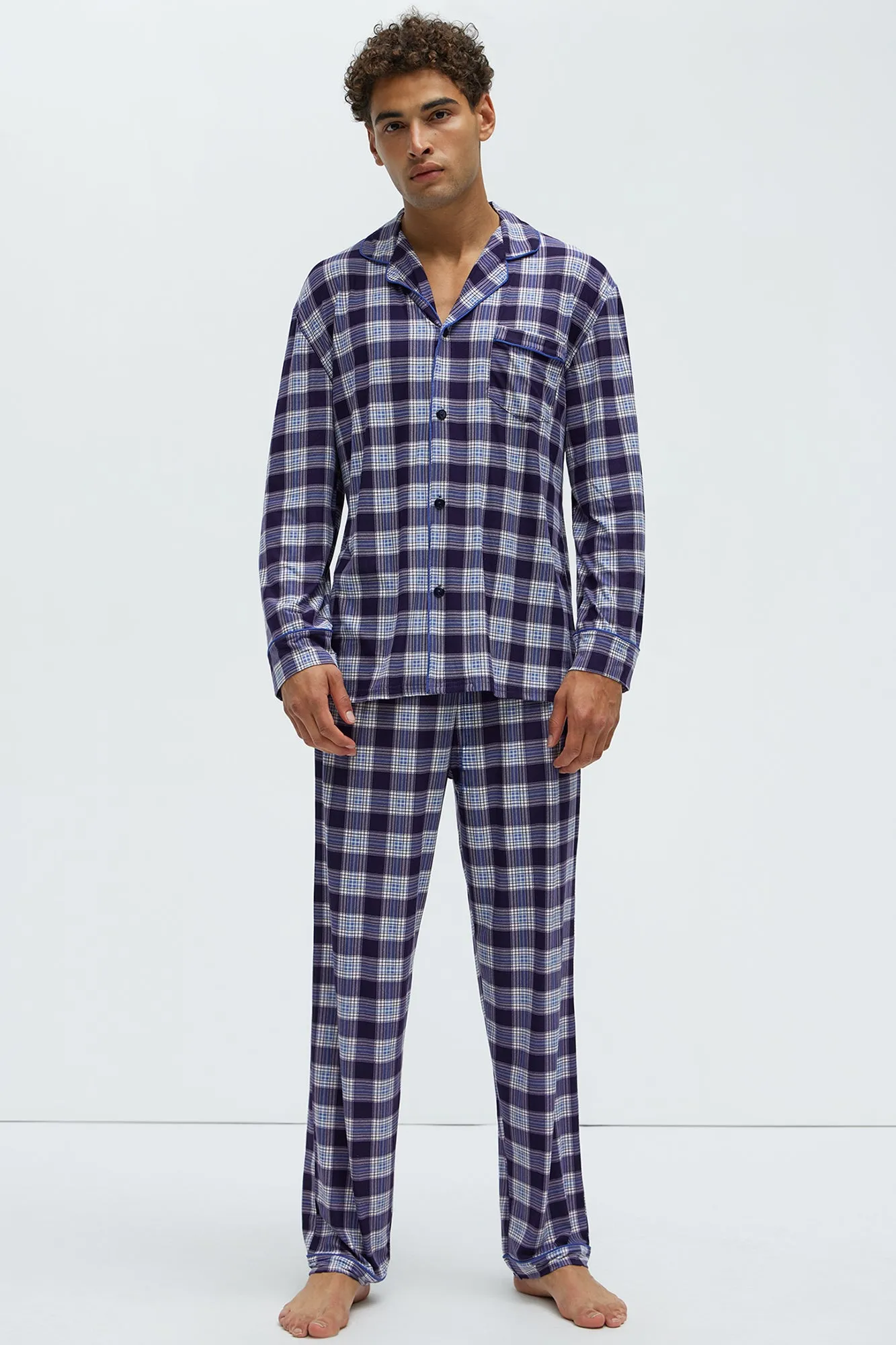 All Winter Long Holiday PJ Set - Black/combo