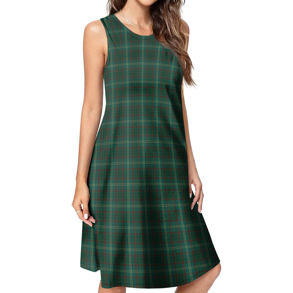 Armagh County Ireland Tartan Womens Casual Dresses