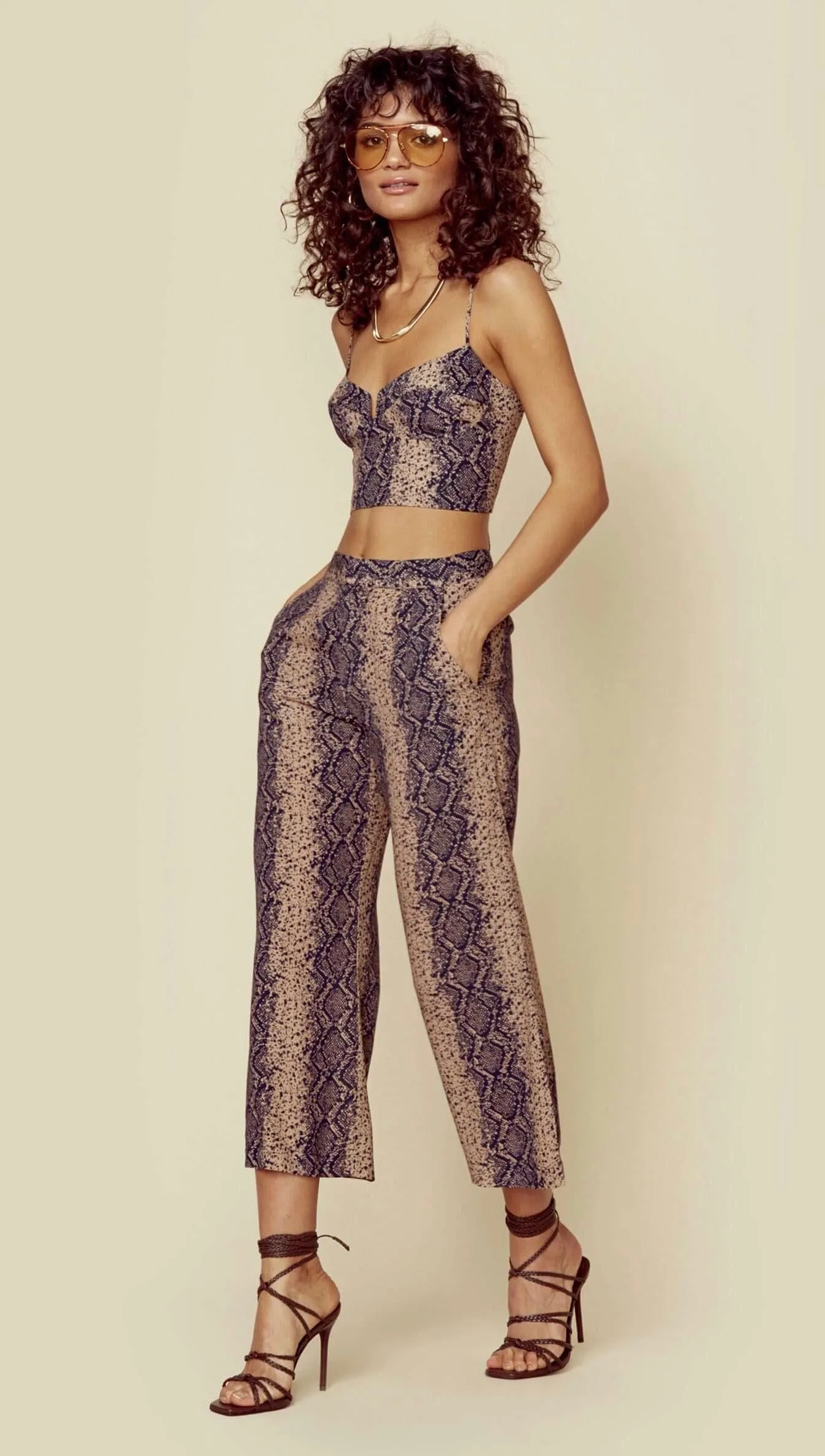 Blue Life Camilla Pant Boa Print