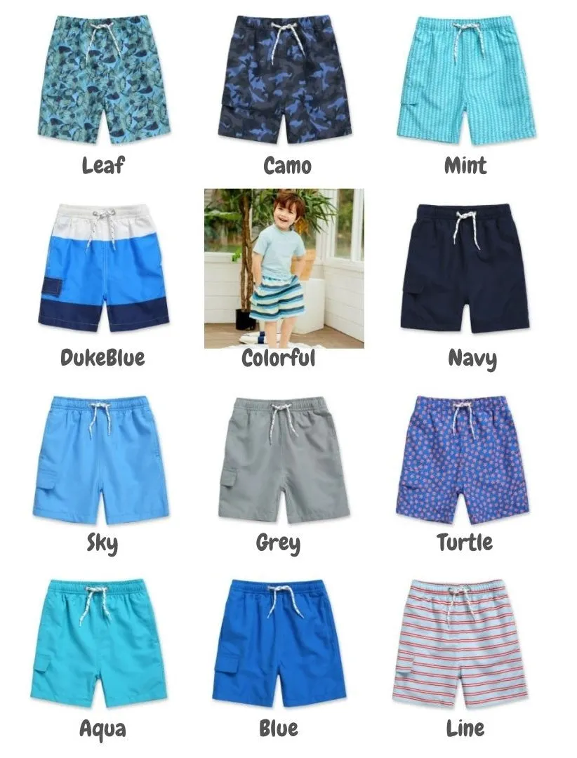 Blue Swim Trunk