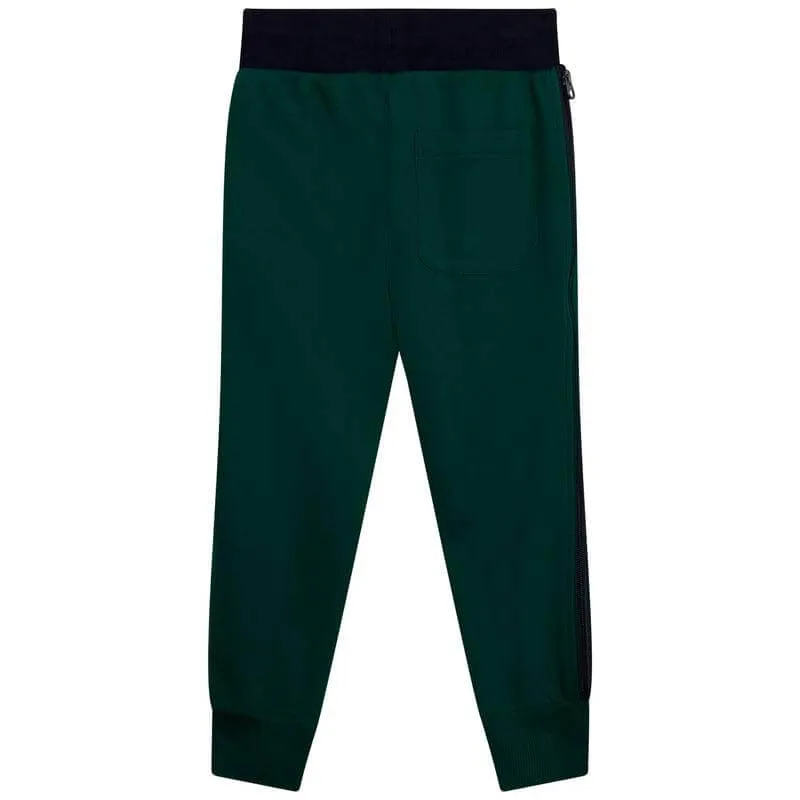 Boys Green Jogging Bottoms