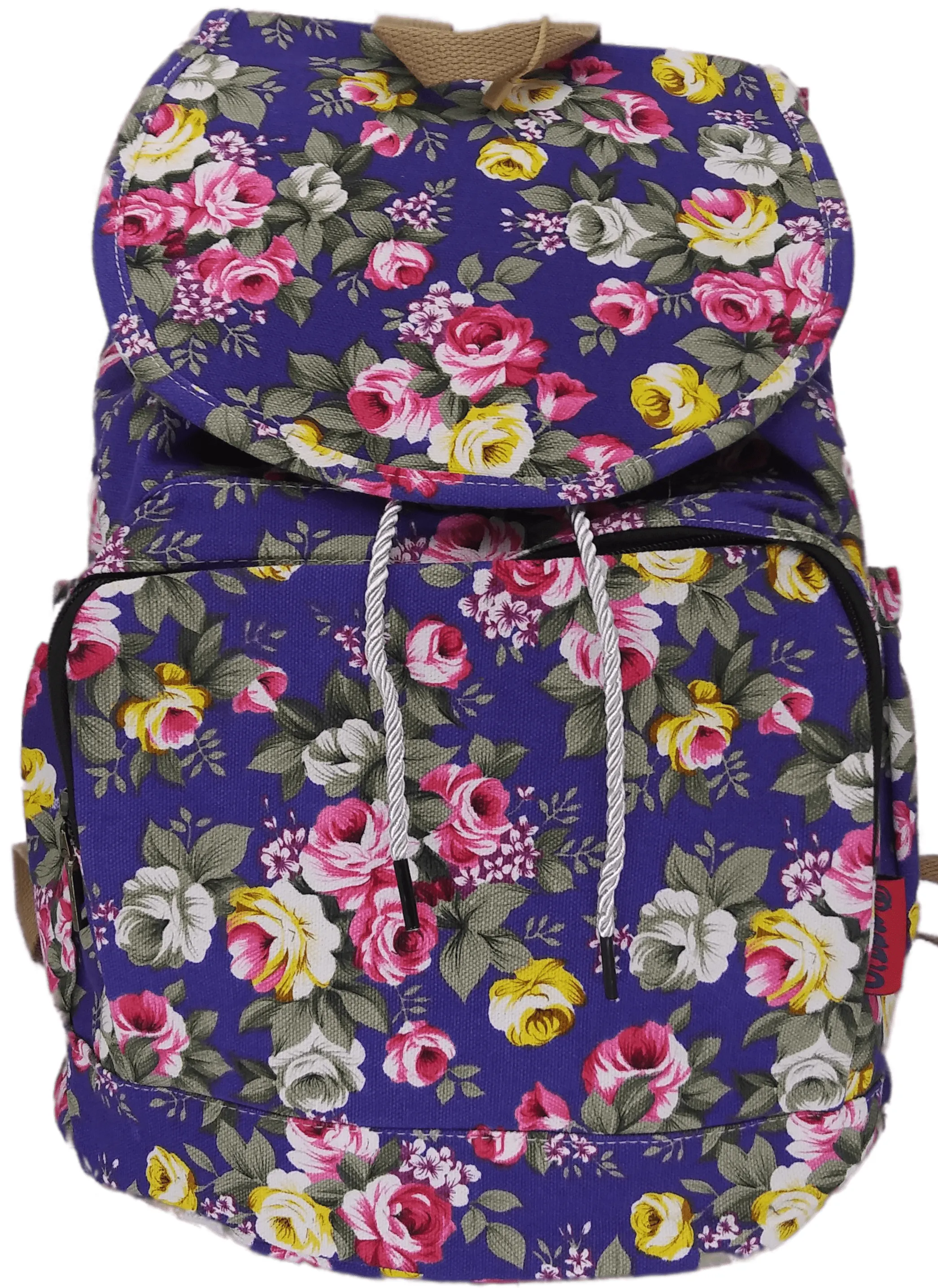 Bravo! Backpack Rucksack Drawstring (Rose, Blue)