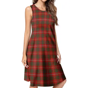 Bruce Tartan Womens Casual Dresses