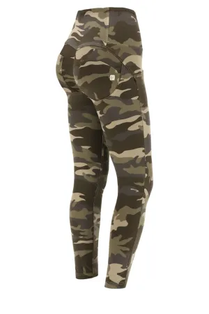 Camo Print High Waist Ankle Length