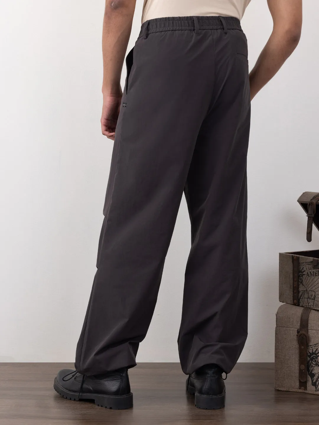 Charcoal Wide Leg Pants