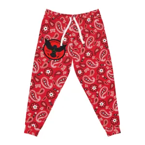 Crowgodshi Red Colors Athletic Joggers