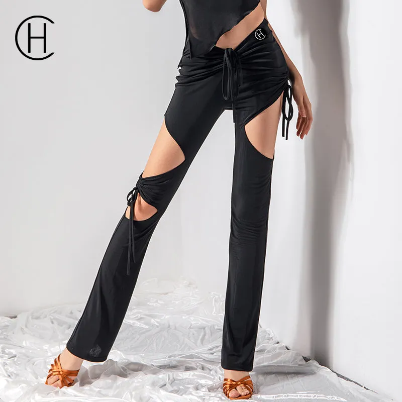 Cutout Drawstring Pants