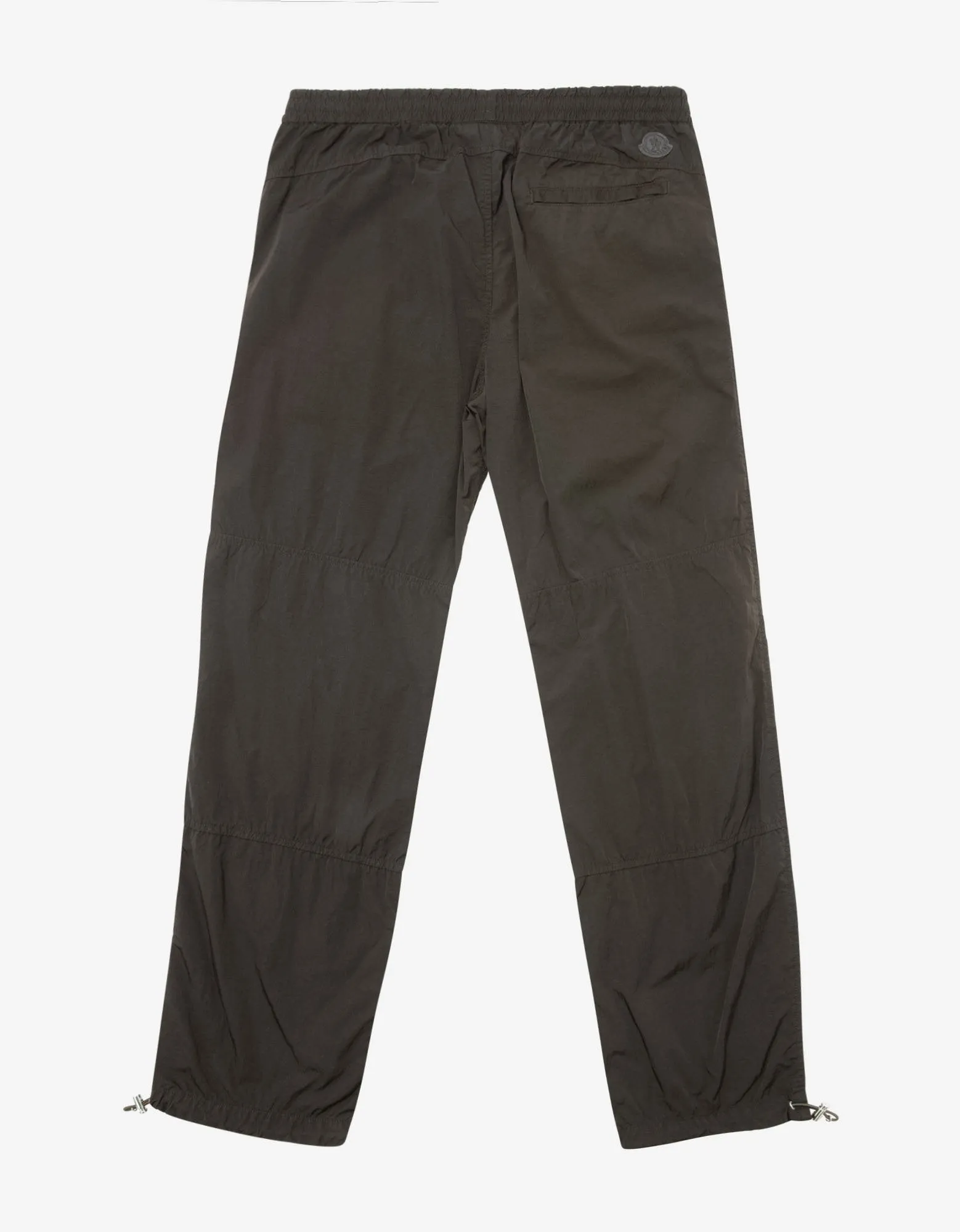 Dark Green Nylon Athletic Trousers