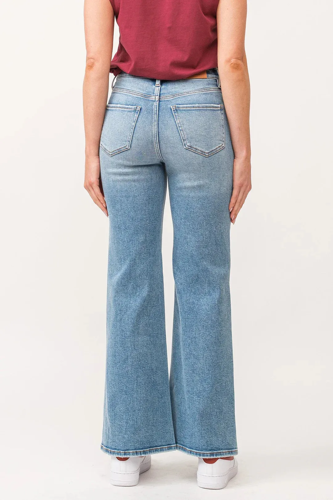 DEAR JOHN ARDMORE BUTTON FRONT FIONA WIDE LEG JEAN