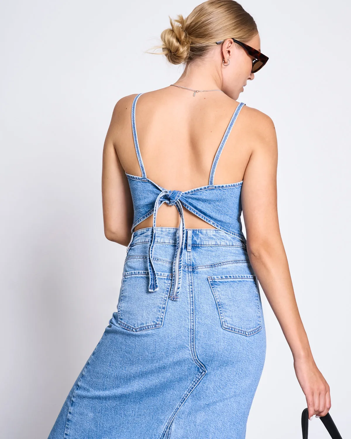 DENIM TOP SERA LIGHT BLUE