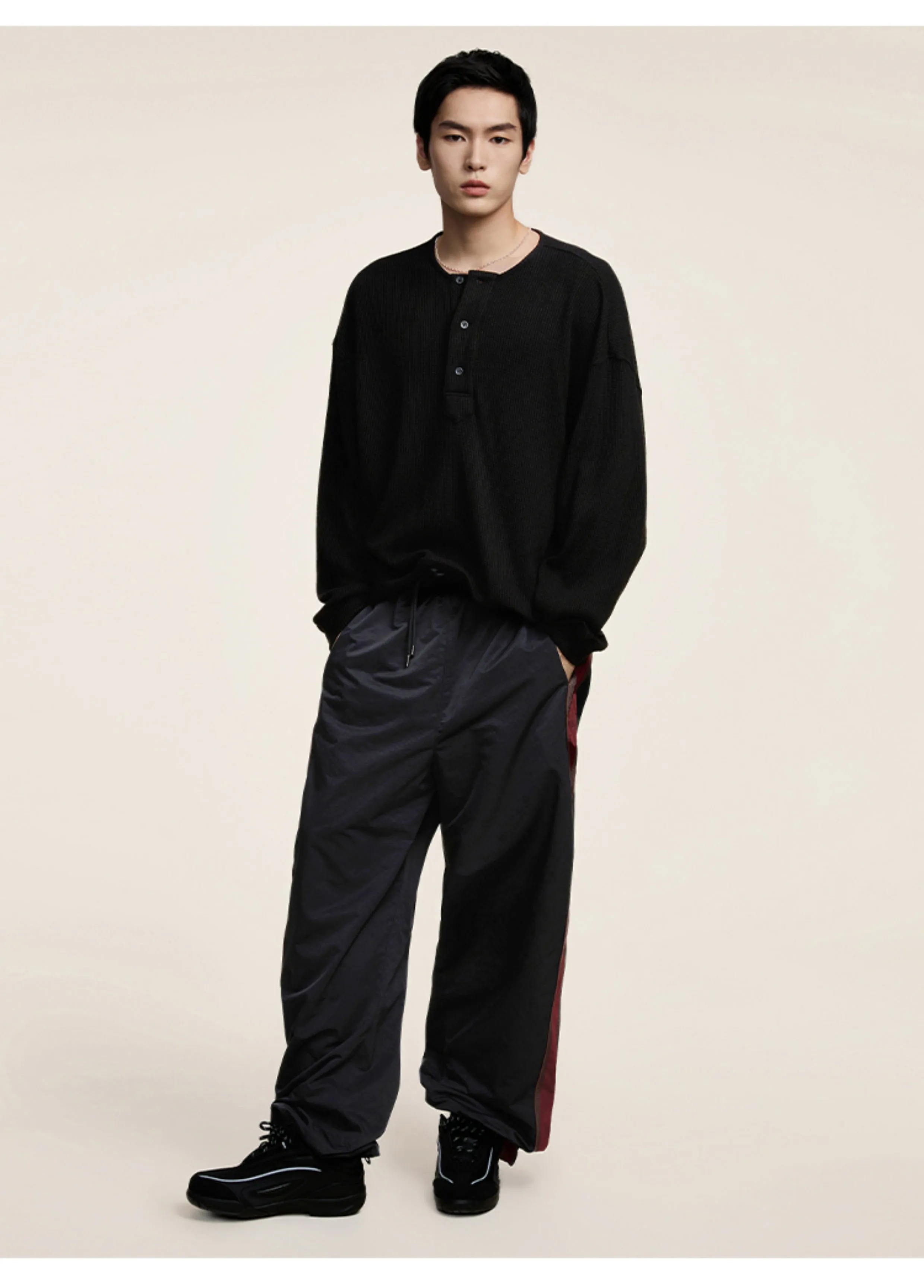 Drawstring Loose Straight Casual Pants