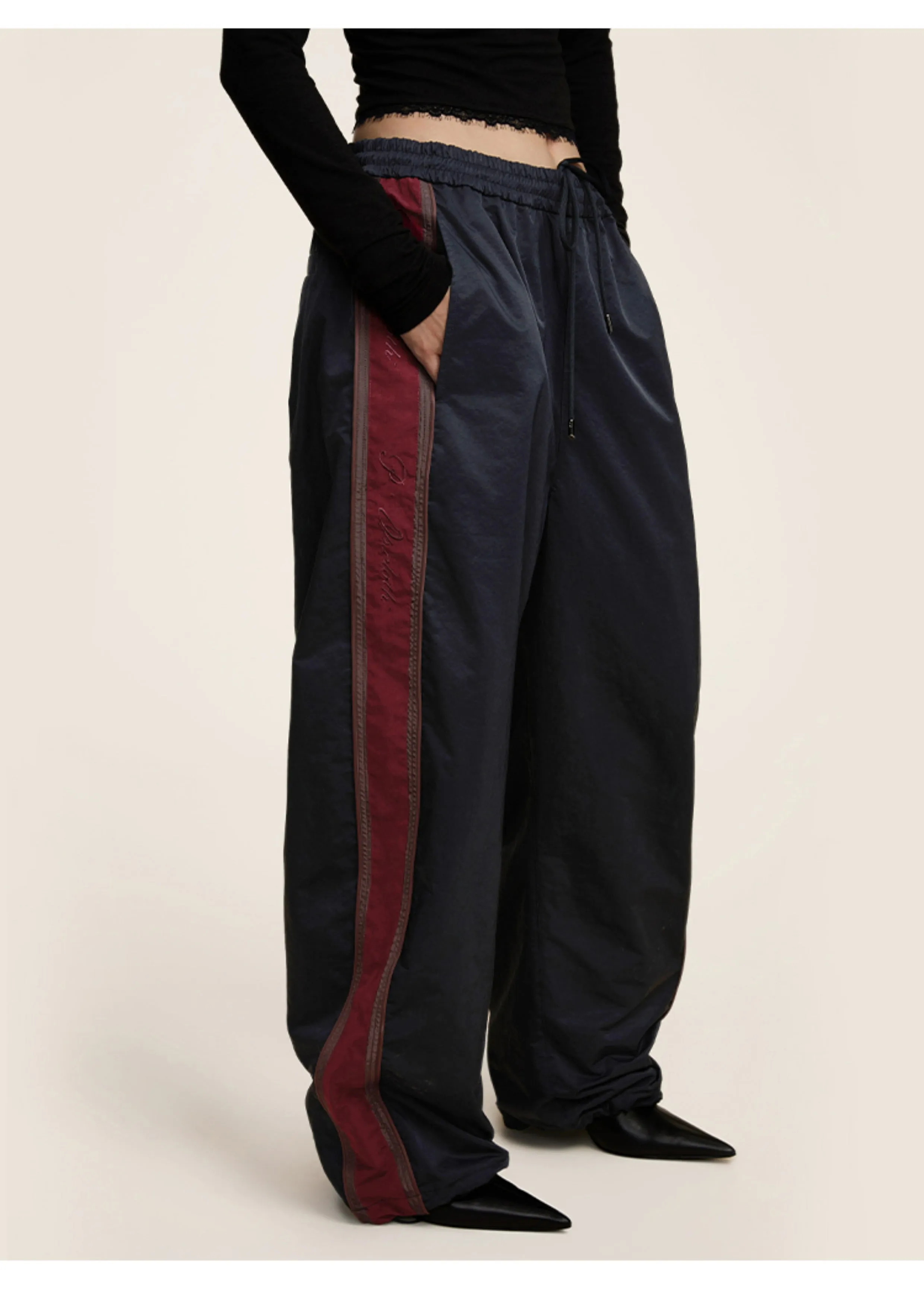 Drawstring Loose Straight Casual Pants