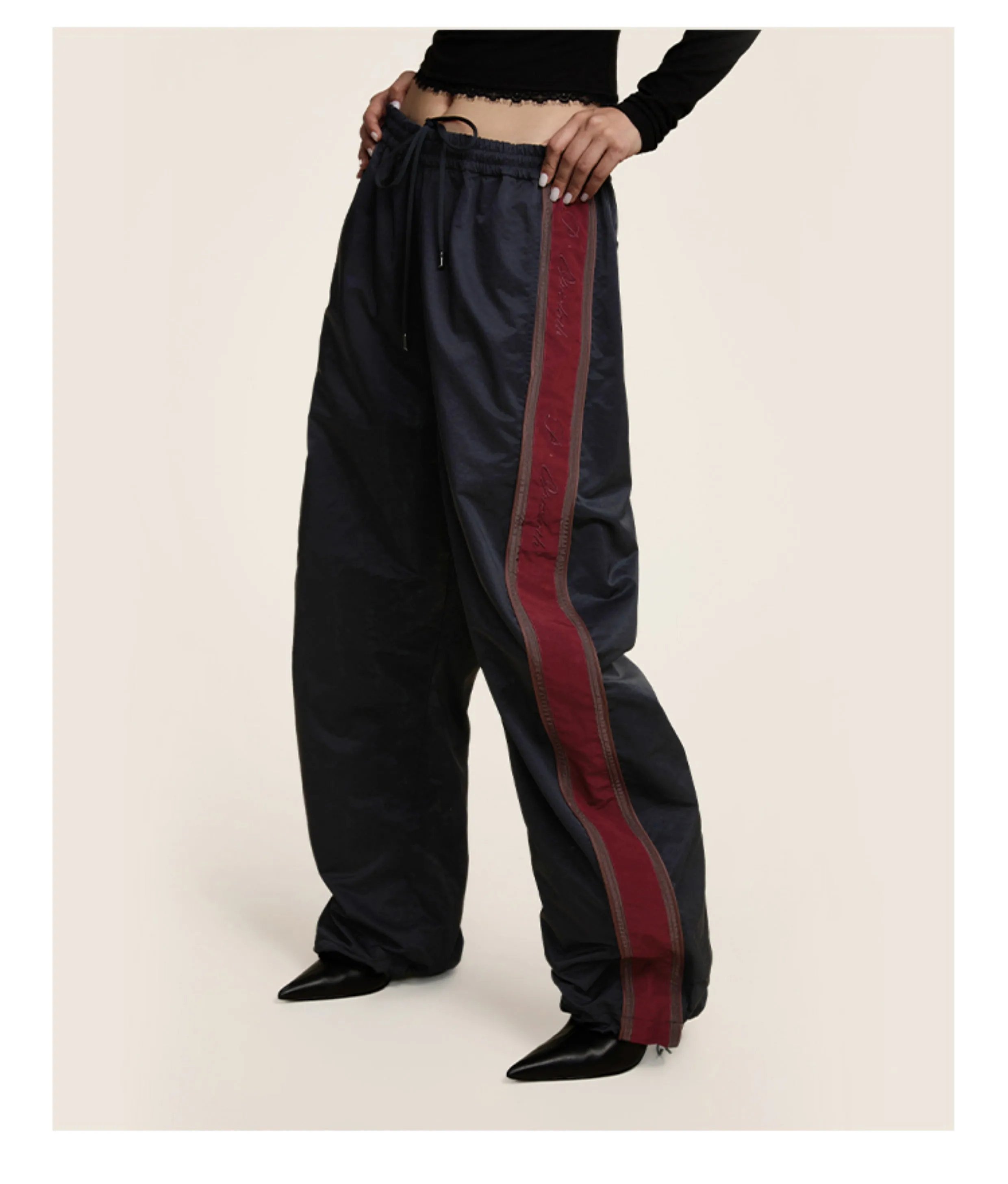 Drawstring Loose Straight Casual Pants