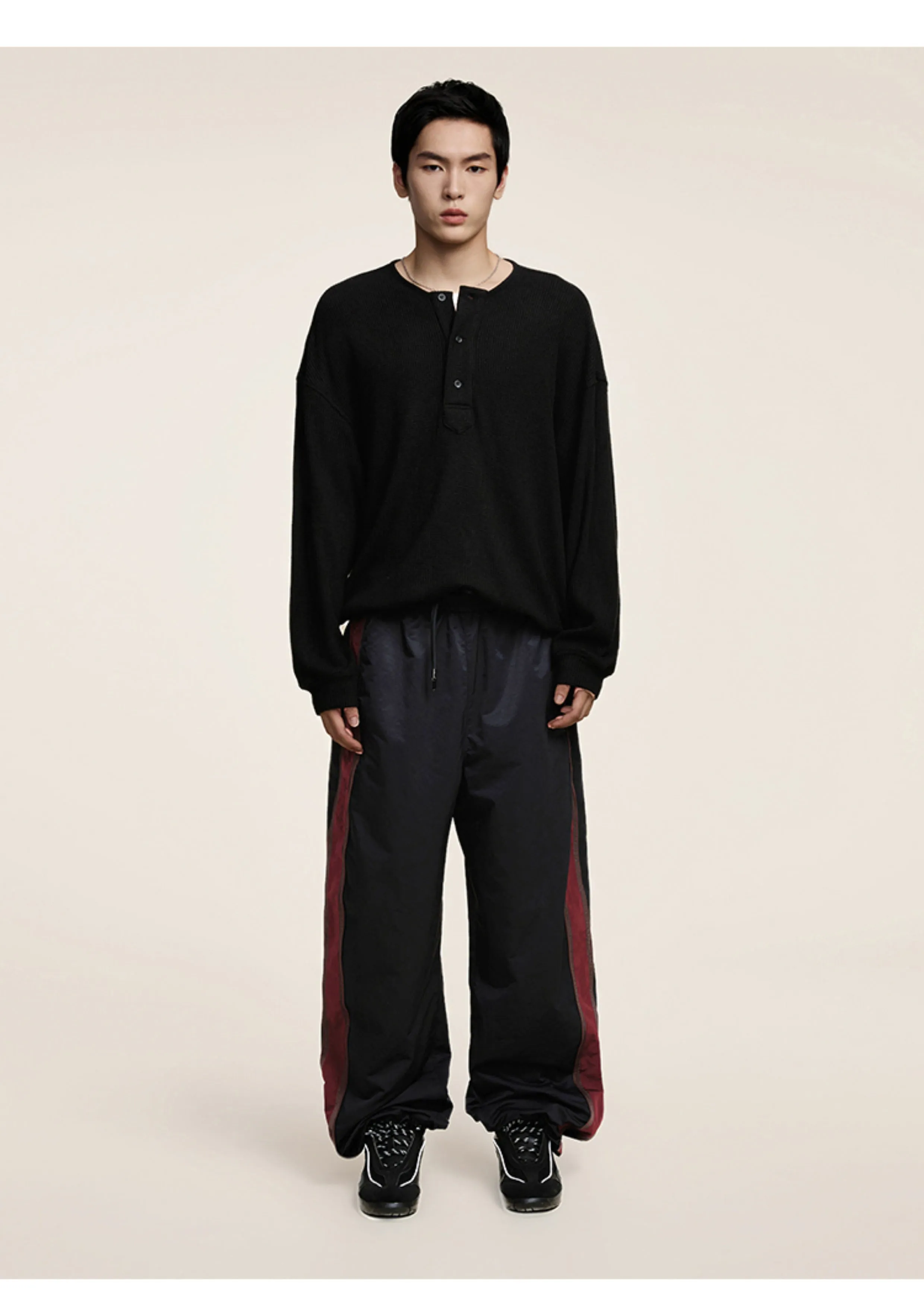 Drawstring Loose Straight Casual Pants