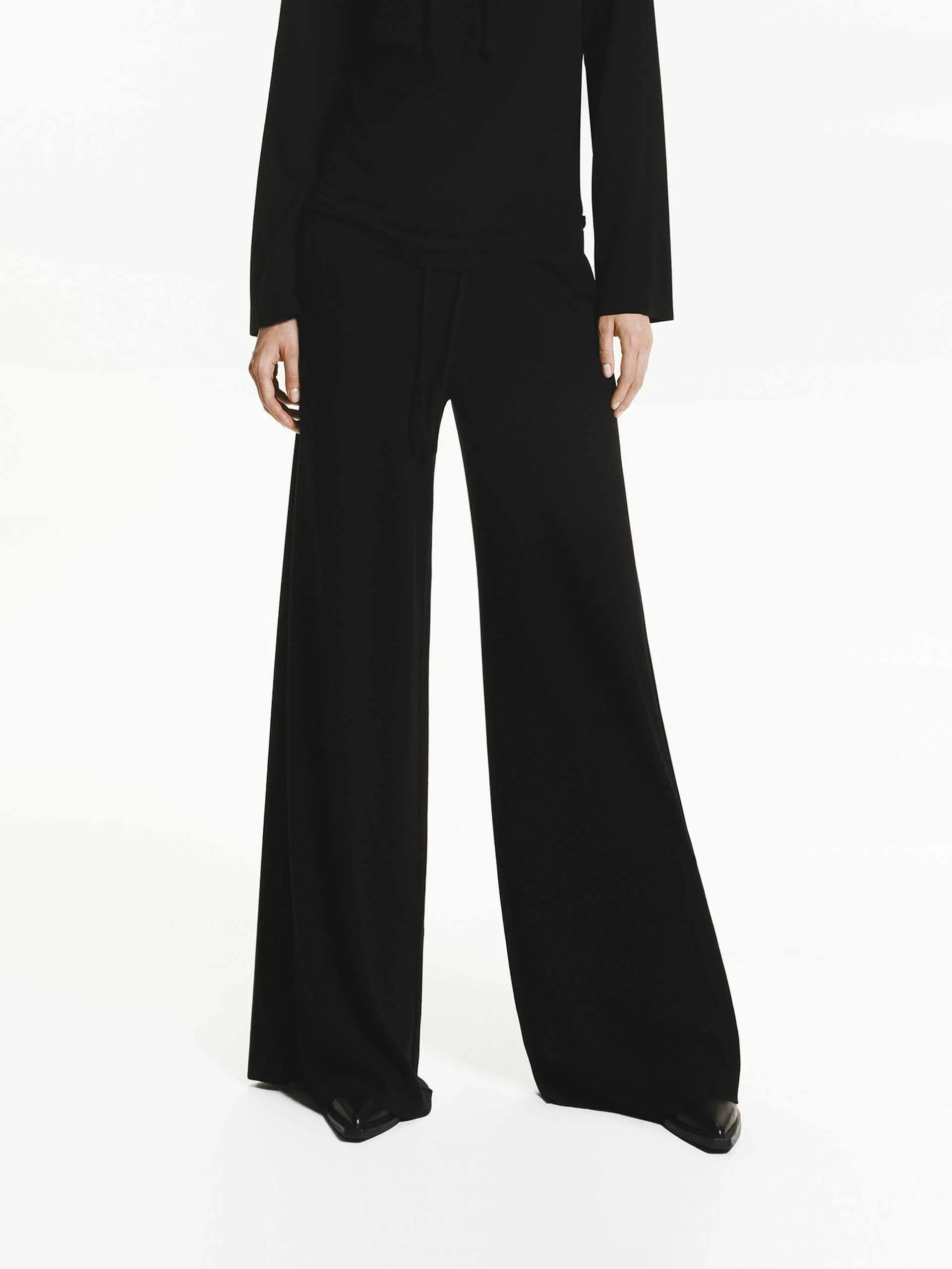 Drawstring Velvet Pants