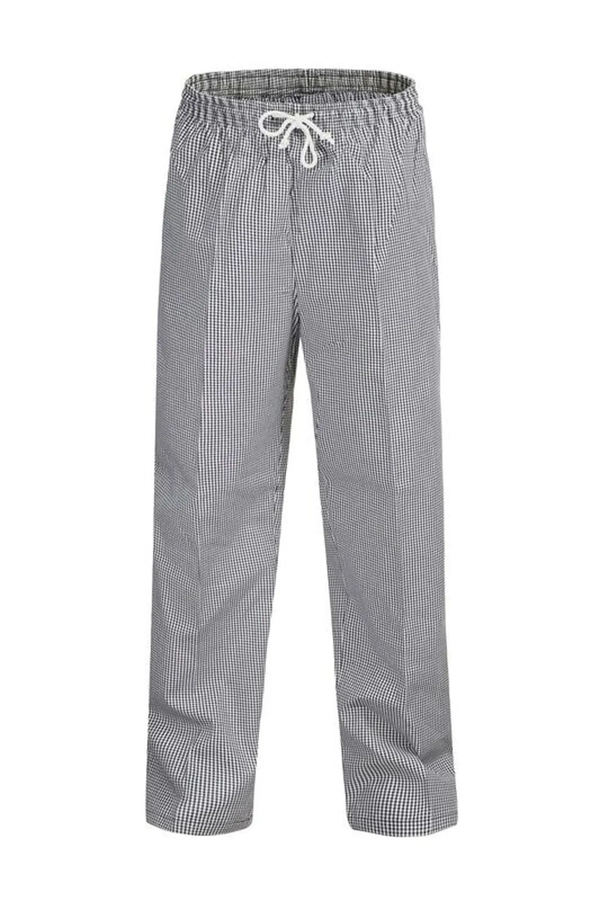 Elastic Waist Check Chefs Pant with Drawstring (NC-CP050)