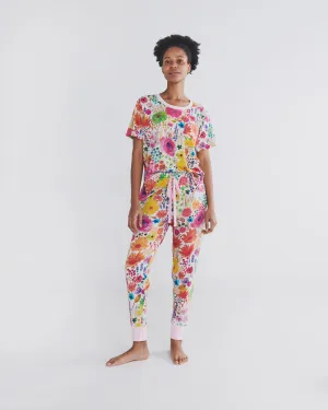 Field of Dreams in Colour Organic Cotton Slouch Pyjama Pant