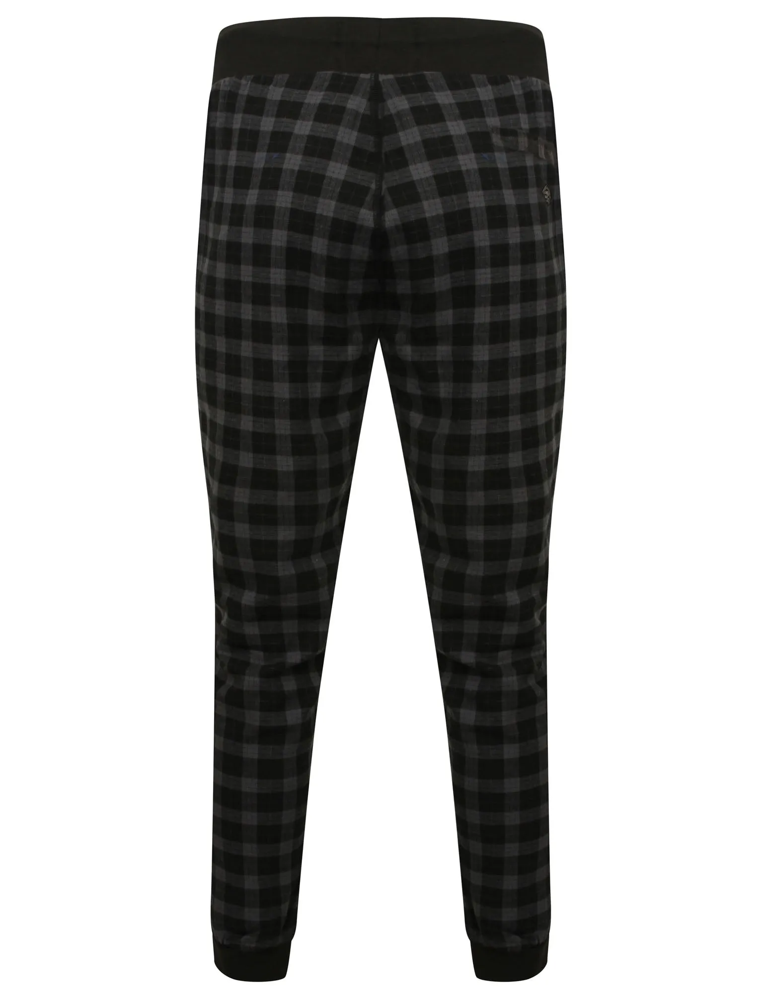 Fisher Checked Cuffed Lounge Pants in Black - Tokyo Laundry