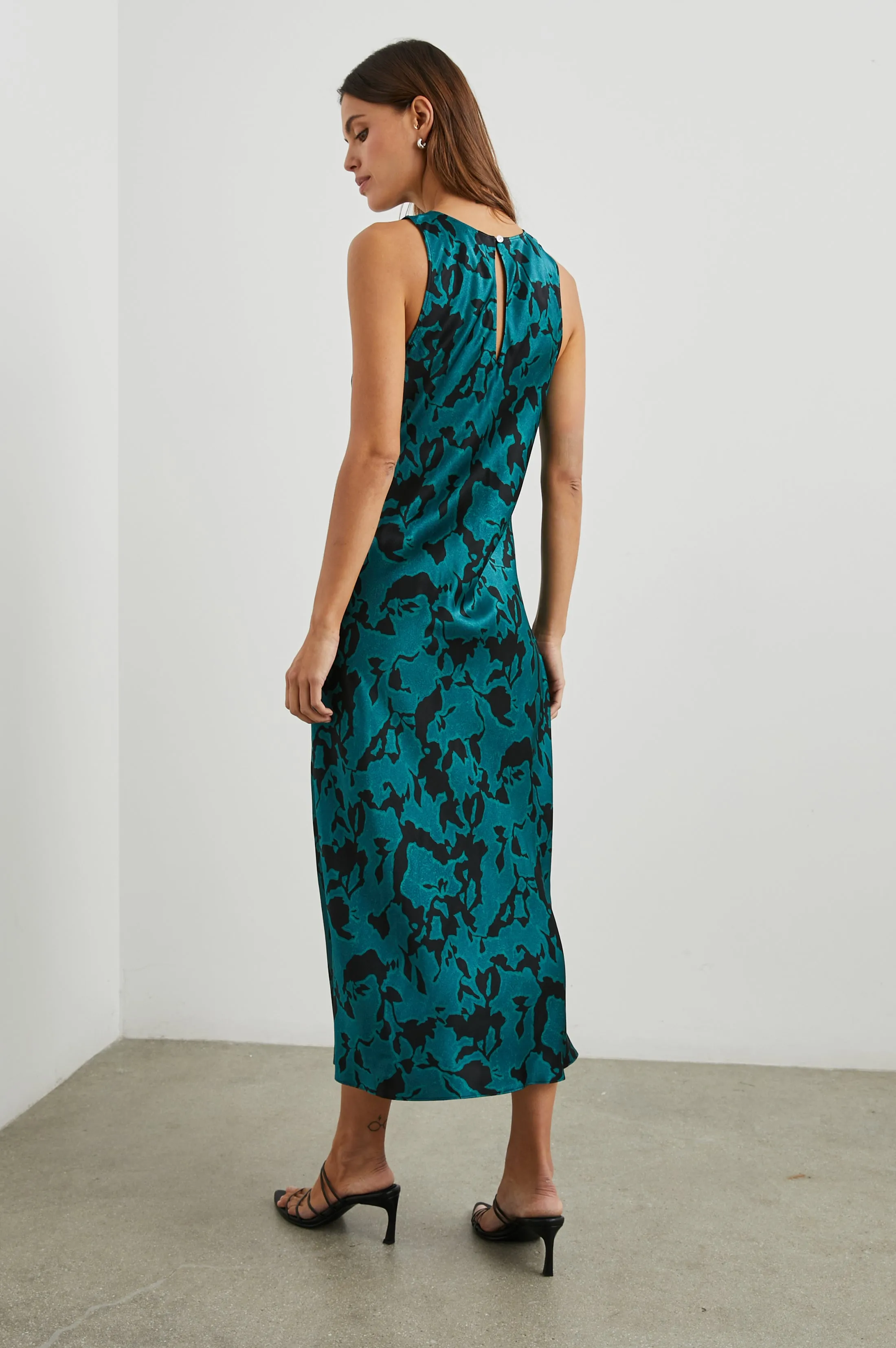 GABRIELLA DRESS - TEAL ICE