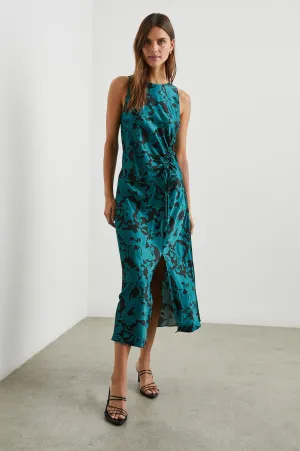 GABRIELLA DRESS - TEAL ICE