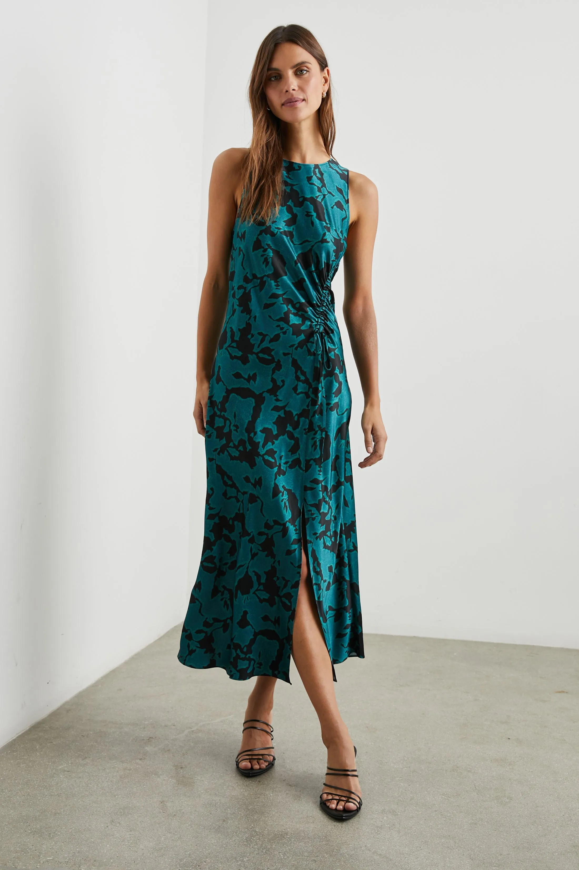 GABRIELLA DRESS - TEAL ICE