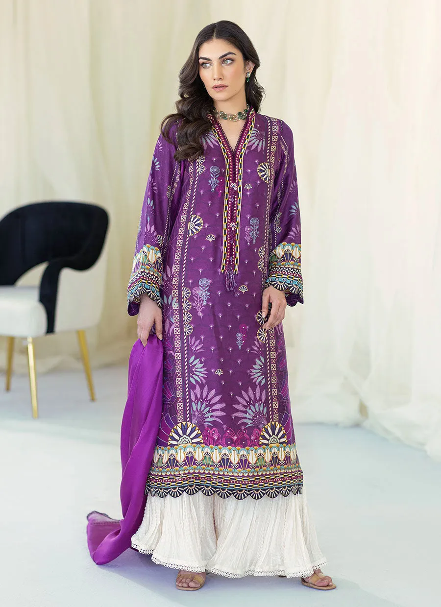 Gaia '23 - Myrtle Plum Shirt And Dupatta