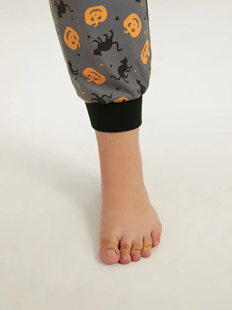 Halloween Print Drawstring Sleep Pants