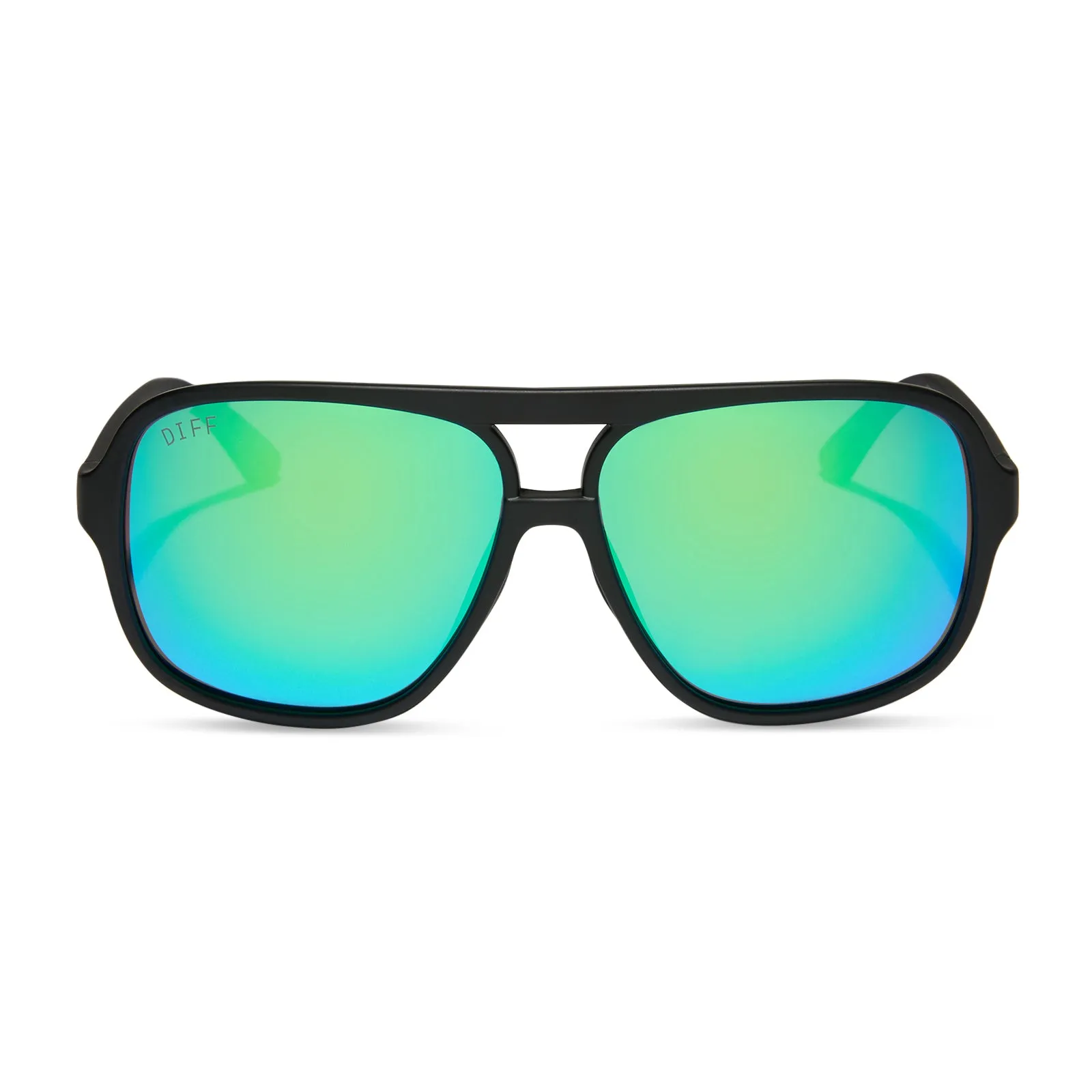 HANGTIME - MATTE BLACK   GREEN MIRROR   POLARIZED SUNGLASSES