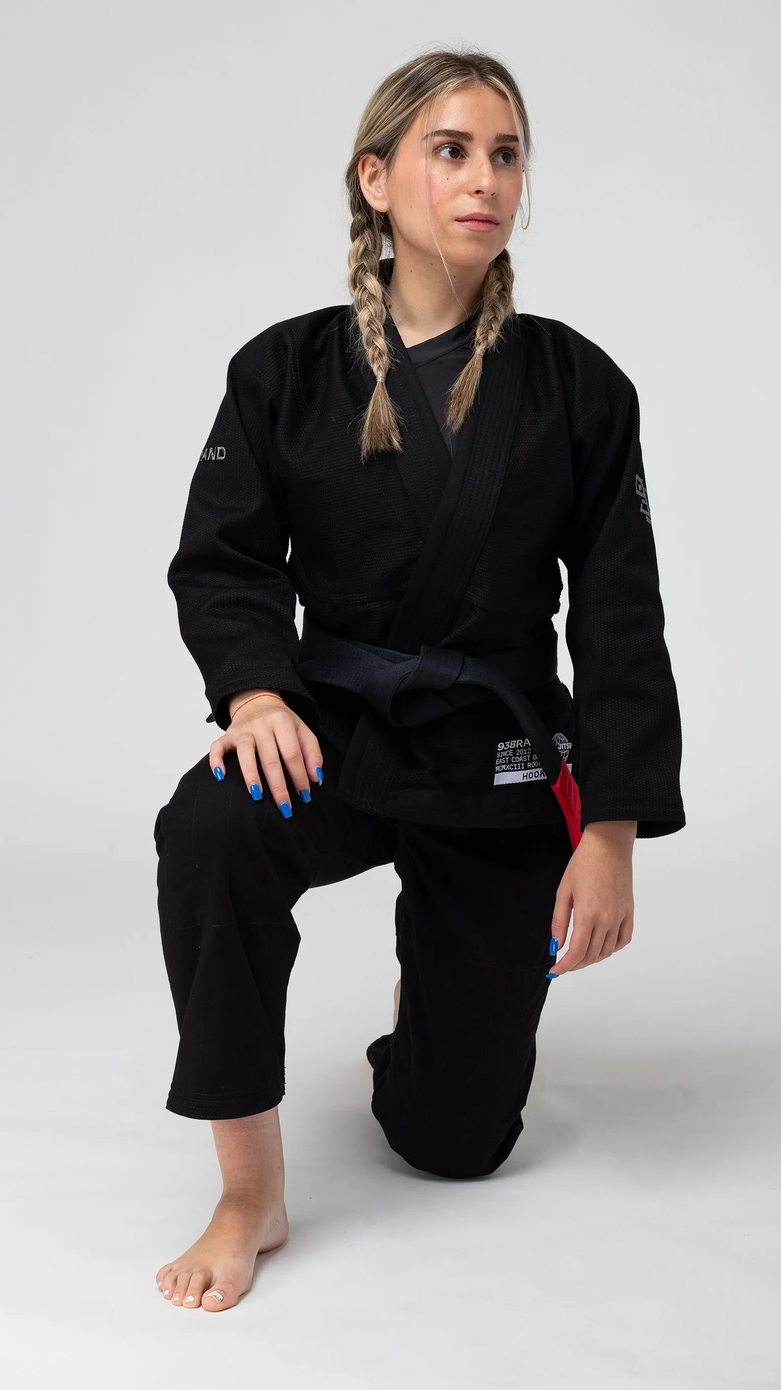 HOOKS CLASSIC Women's Jiu Jitsu Gi - Black (WHOLESALE)