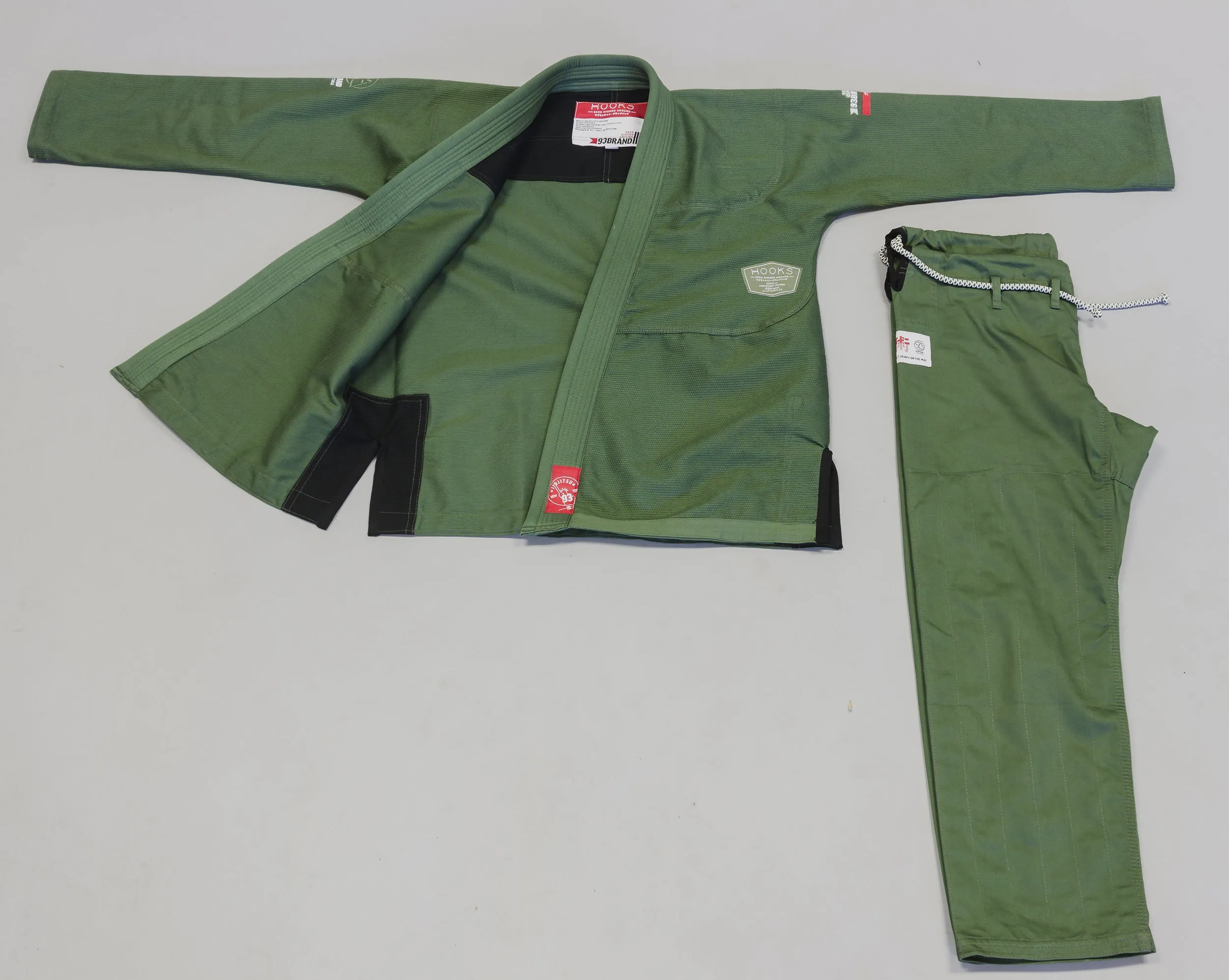 HOOKS V4 Jiu Jitsu Gi - Olive Green