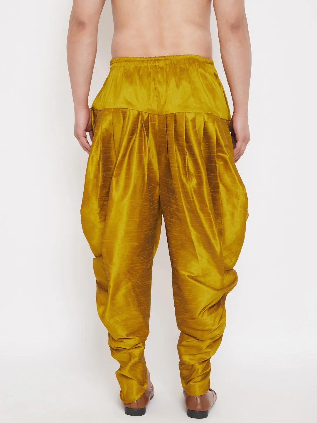 Jashvi Men's Mustard Dhoti Pants