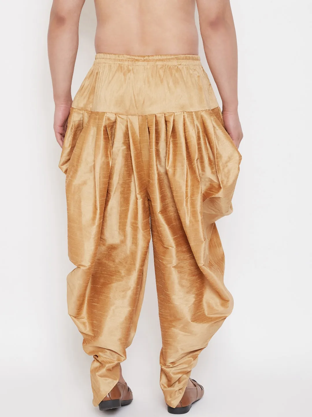 Jashvi Men's Rose Gold Dhoti Pants