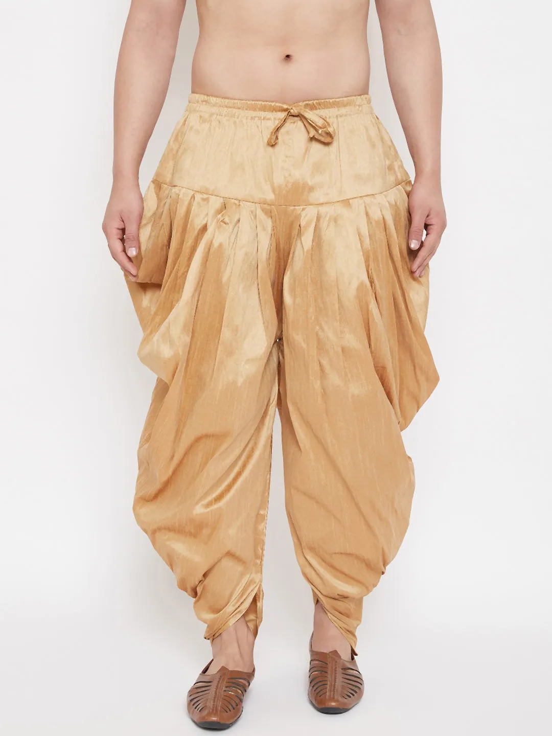 Jashvi Men's Rose Gold Dhoti Pants