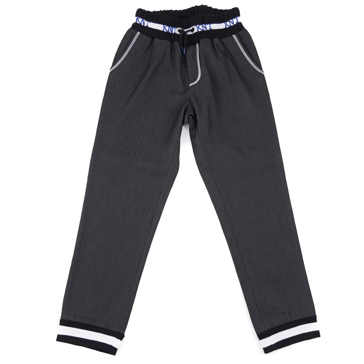 Kiton KNT Charcoal Denim Jogger Pants