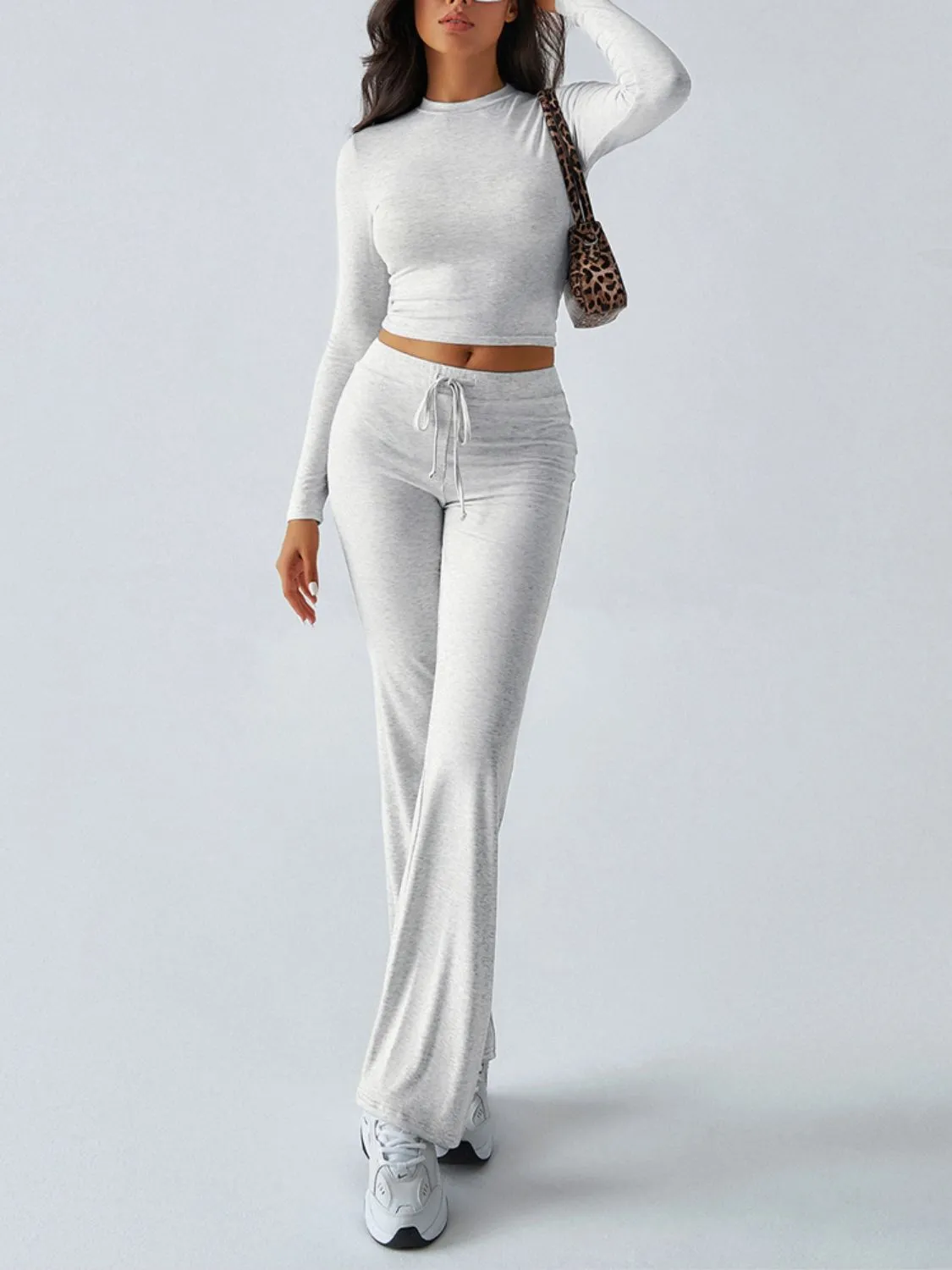 Long Sleeve Top and Loungewear Pants Set