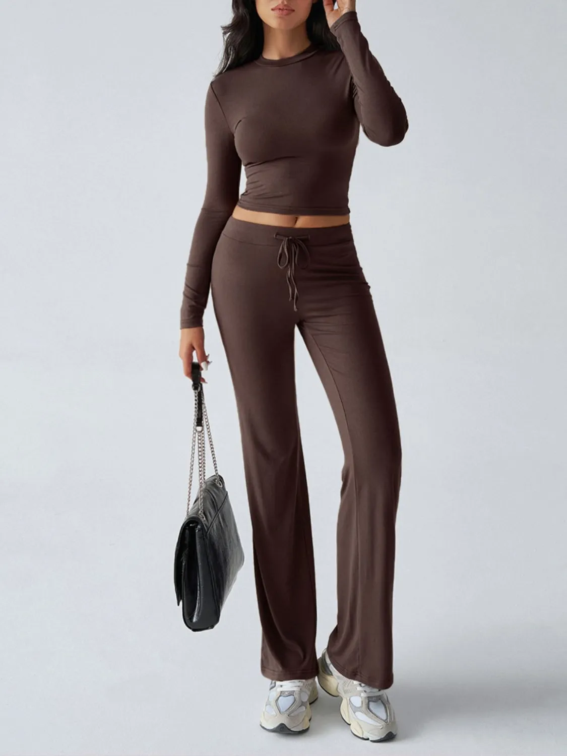 Long Sleeve Top and Loungewear Pants Set