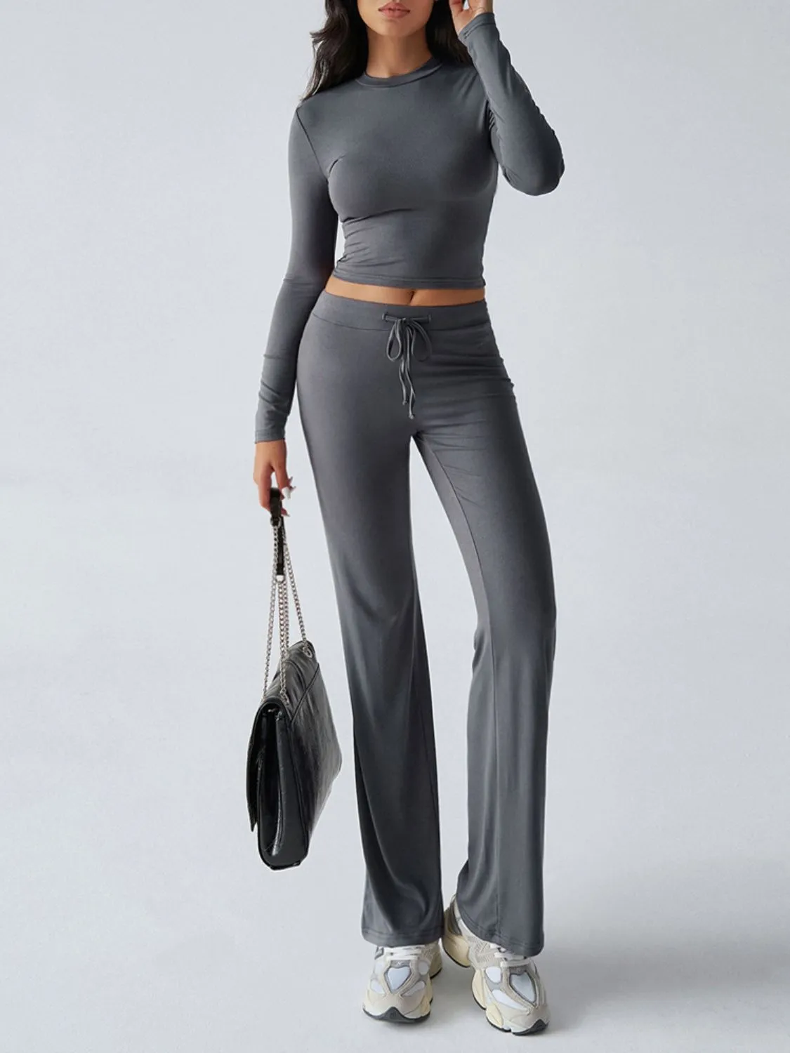 Long Sleeve Top and Loungewear Pants Set