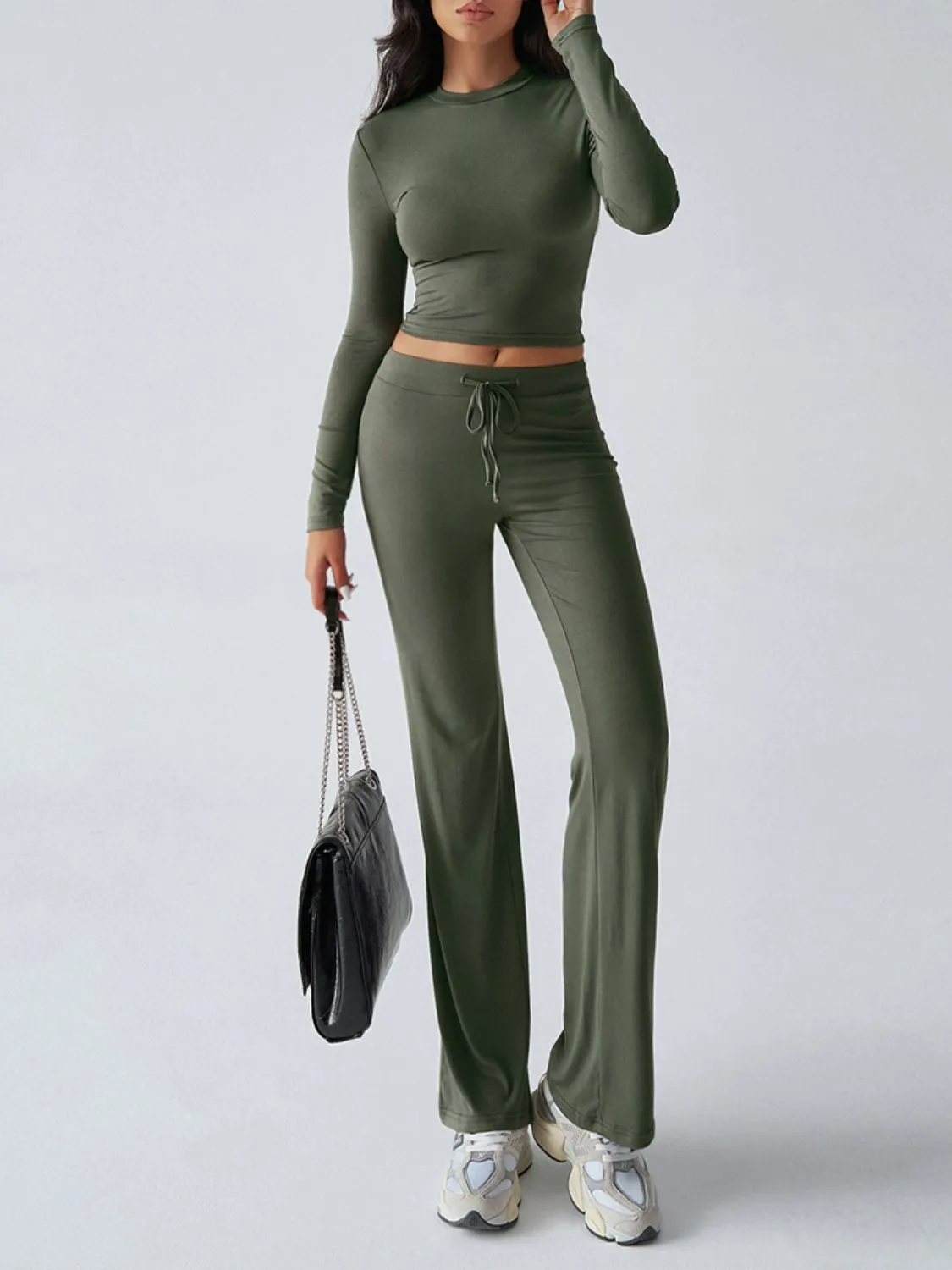 Long Sleeve Top and Loungewear Pants Set