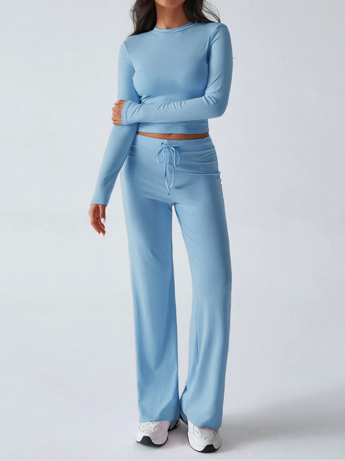 Long Sleeve Top and Loungewear Pants Set