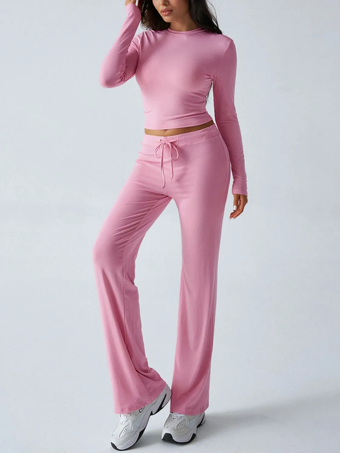 Long Sleeve Top and Loungewear Pants Set