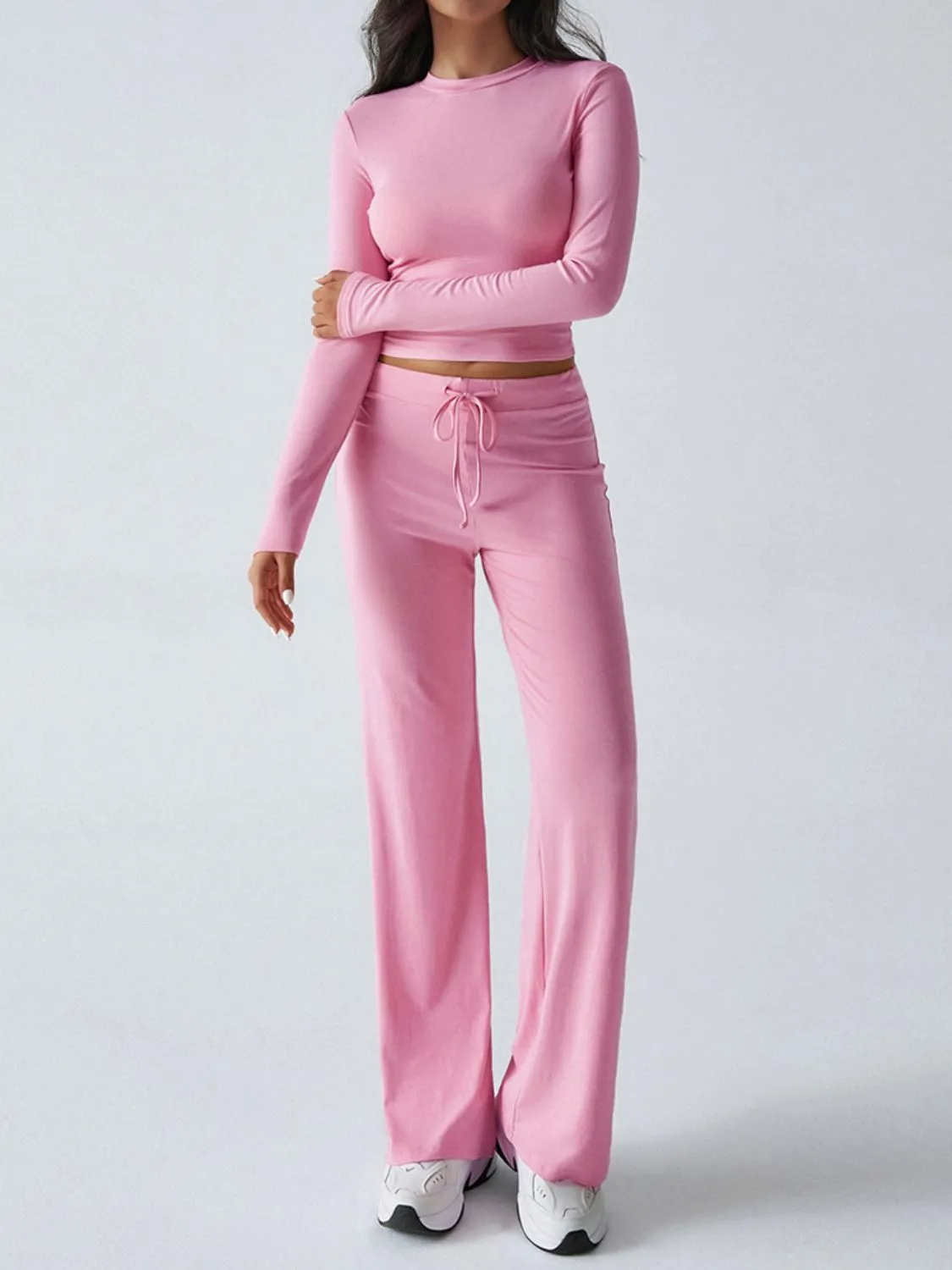 Long Sleeve Top and Loungewear Pants Set