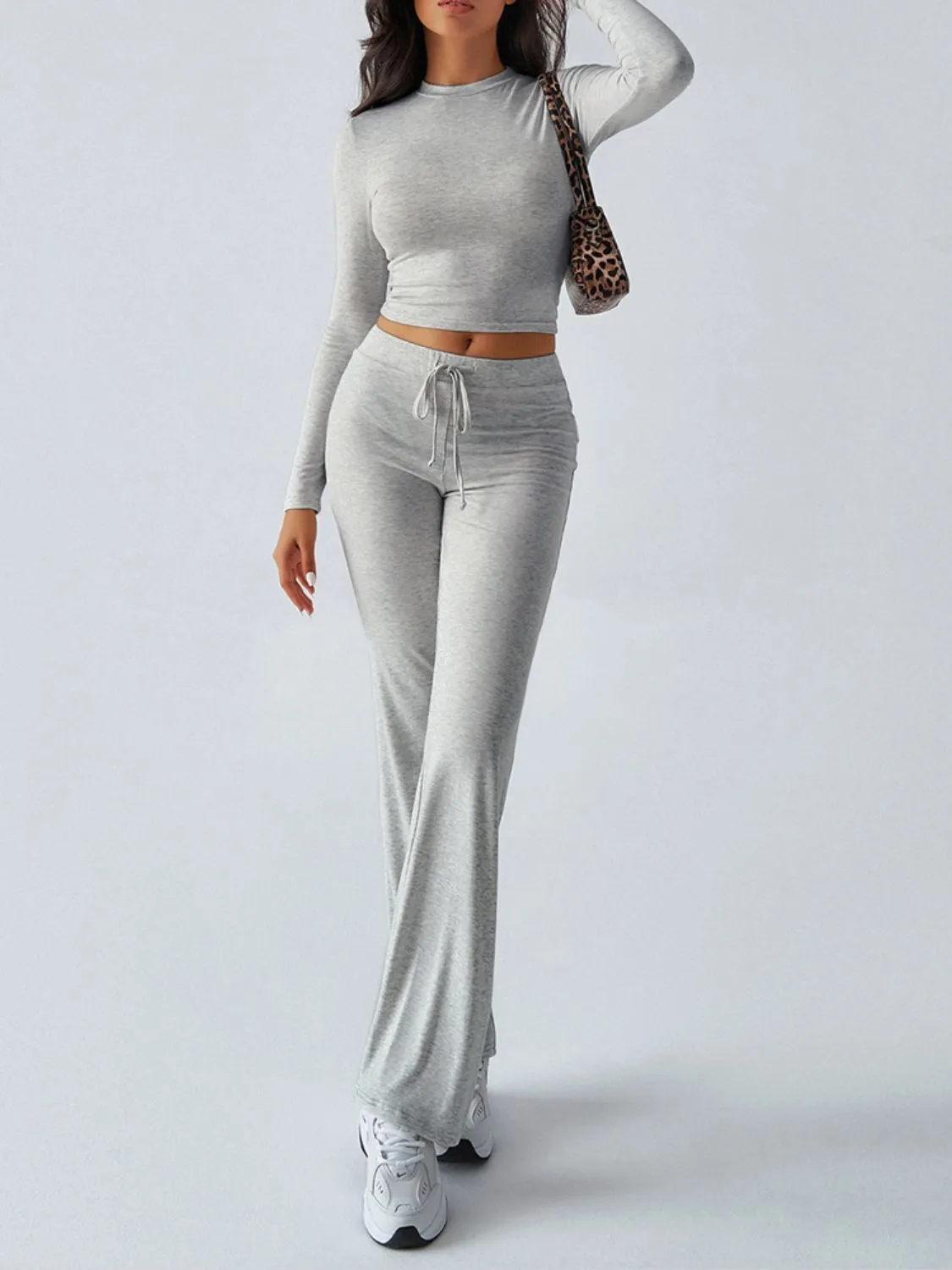 Long Sleeve Top and Loungewear Pants Set