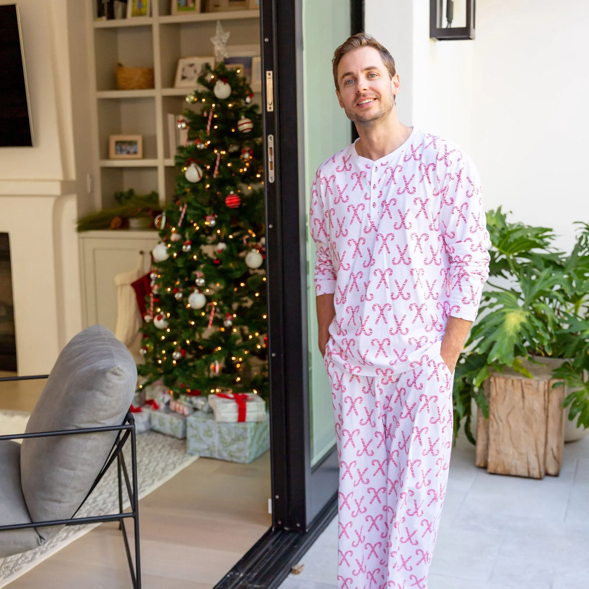 Men's Candy Cane Pj Pants