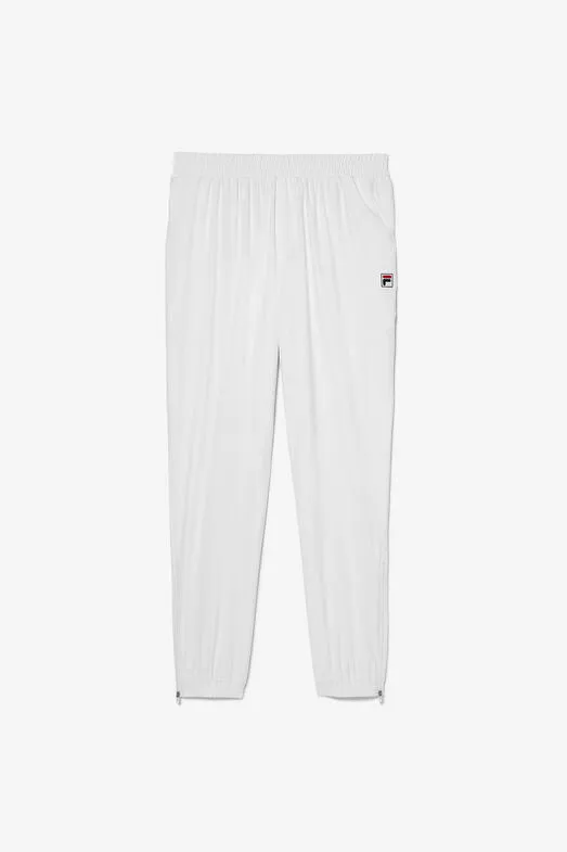 Mens Fila Woven Court Track Pant (White)